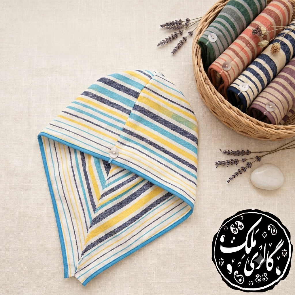 کلاه سر ابراهیمی یزد راه راه