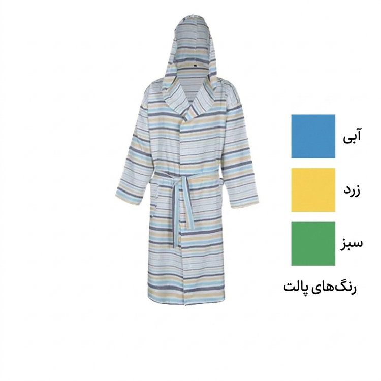 حوله تن پوش نخی ابراهیمی یزد مدل راه راه