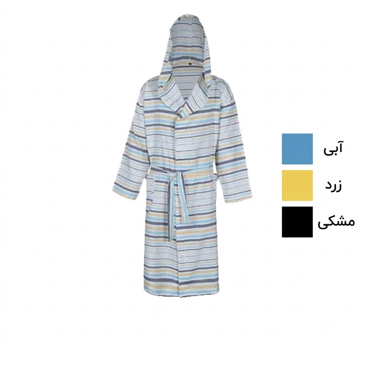 حوله تن پوش نخی ابراهیمی یزد مدل راه راه