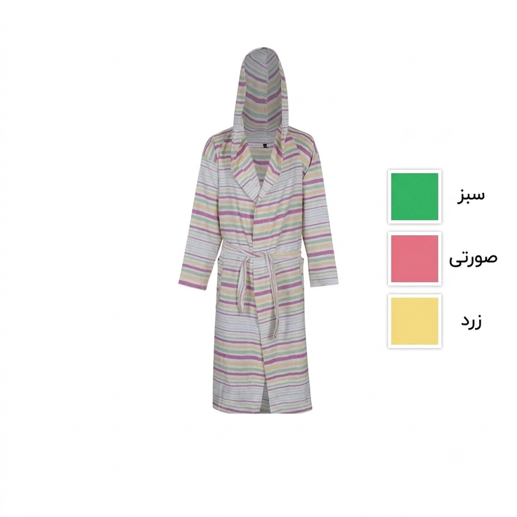 حوله تن پوش نخی ابراهیمی یزد مدل راه راه