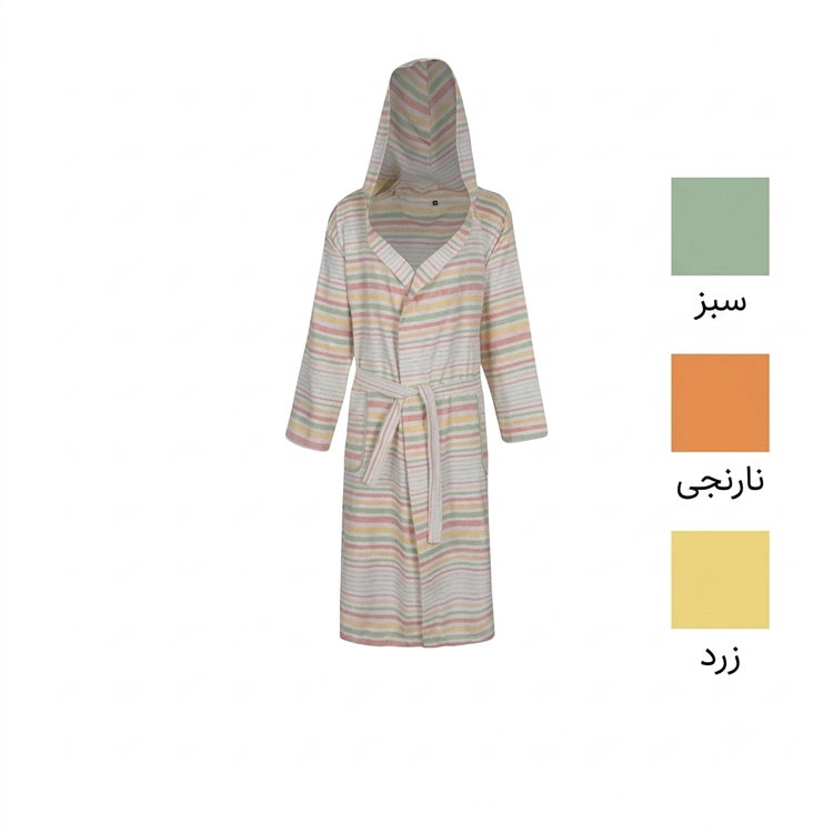 حوله تن پوش نخی ابراهیمی یزد مدل راه راه
