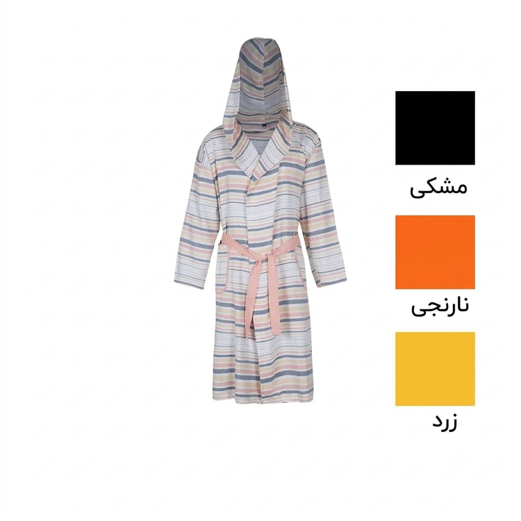 حوله تن پوش نخی ابراهیمی یزد مدل راه راه
